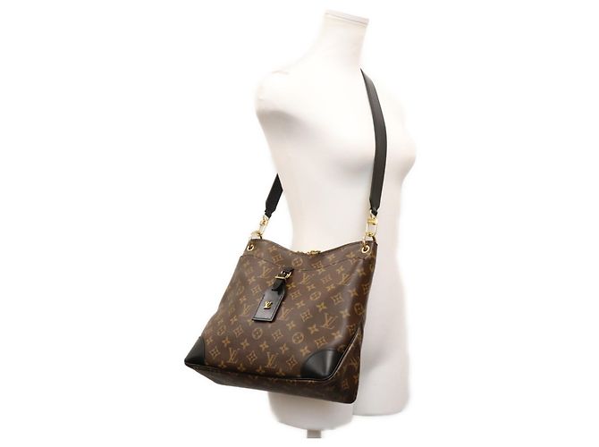 Borsa a Spalla Louis Vuitton Monogram Odeon NM Marrone - vista 11