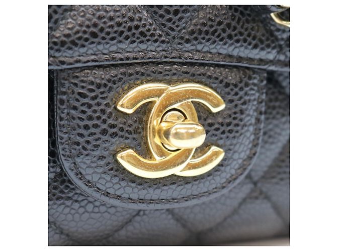 Chanel A01112 Caviar Matelassé 25 Borsa a Spalla Nero - vista 6