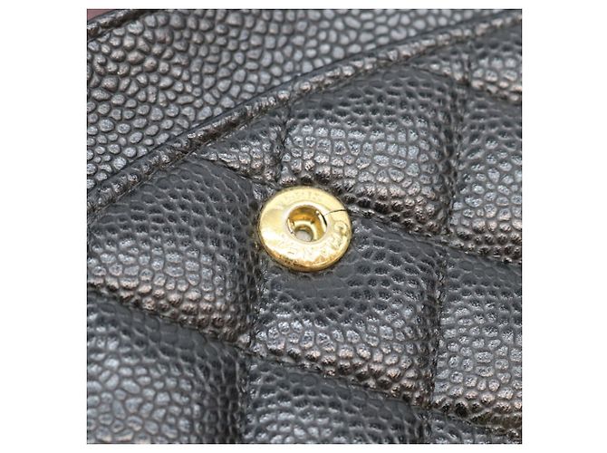 Chanel A01112 Caviar Matelassé 25 Borsa a Spalla Nero - vista 9