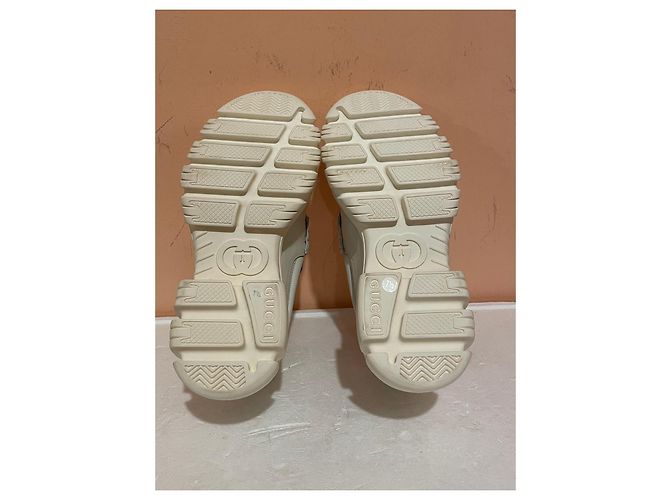 Mocassini Gucci Horsebit in pelle bianca Bianco - vista 11