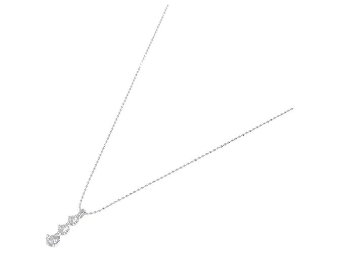Autre Marque Collana in oro bianco Au750 e diamanti Argento - vista 2