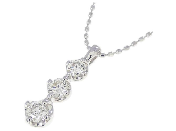Autre Marque Collana in oro bianco Au750 e diamanti Argento - vista 3