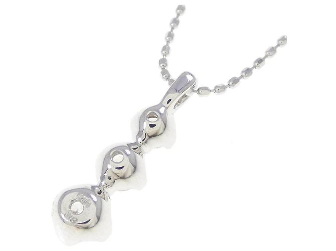 Autre Marque Collana in oro bianco Au750 e diamanti Argento - vista 4