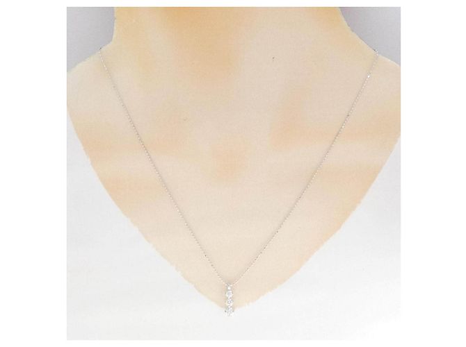Autre Marque Collana in oro bianco Au750 e diamanti Argento - vista 6