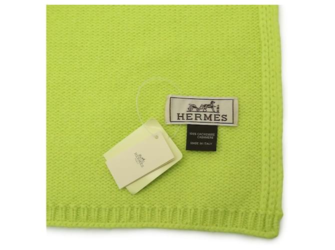 Hermès Bufanda de cachemira Hermes Verde - vista 6