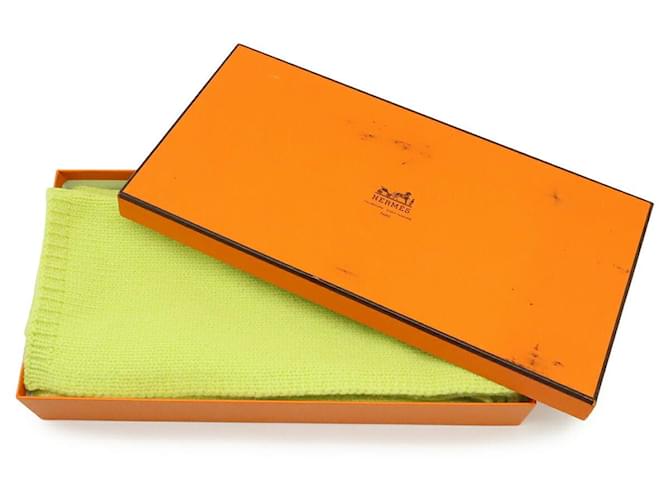 Hermès Bufanda de cachemira Hermes Verde - vista 7