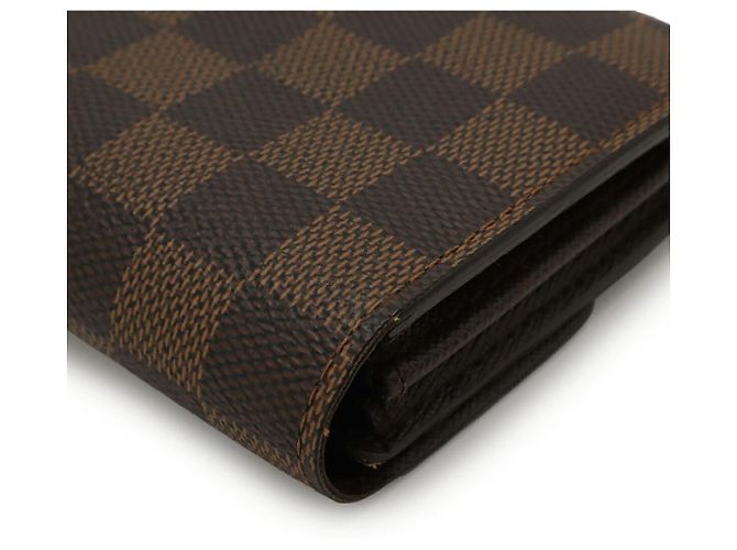 Cartera larga Sarah Damier Louis Vuitton Castaño - vista 3