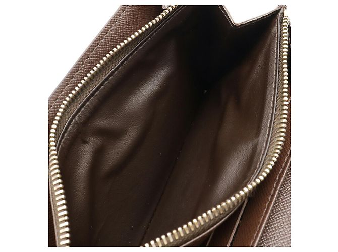 Cartera larga Sarah Damier Louis Vuitton Castaño - vista 5