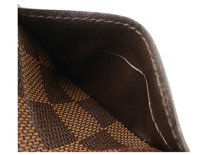 Cartera larga Sarah Damier Louis Vuitton Castaño - vista 6