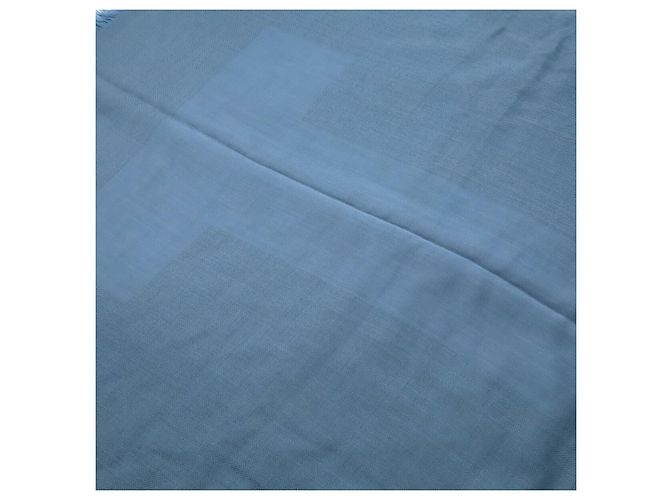 Hermès Hermes Kaschmirwollstola Blau - Ansicht 3