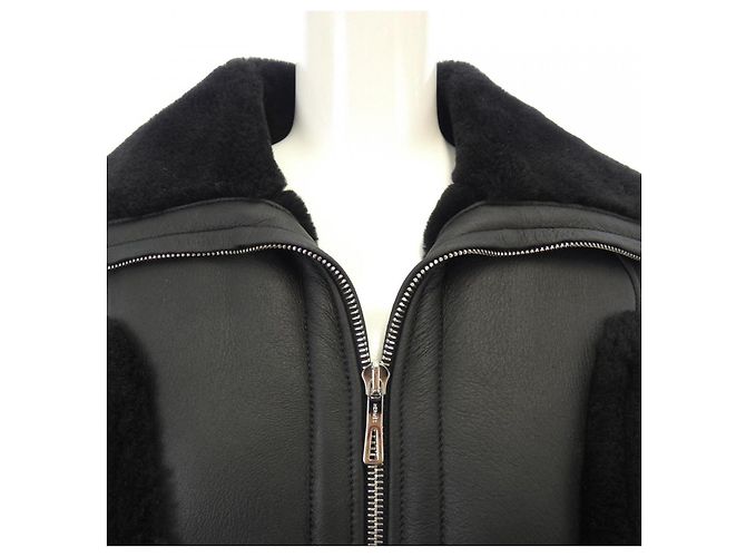 Hermès Cappotto in shearling Hermes Nero - vista 5