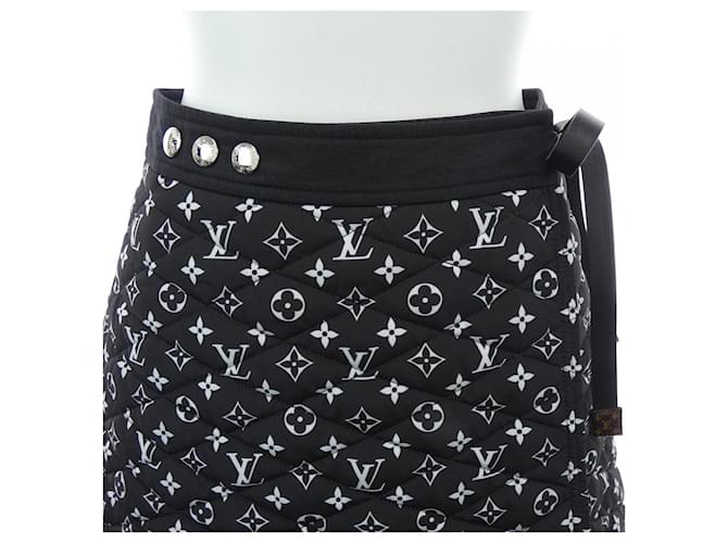 Falda Louis Vuitton Negro Blanco - vista 6