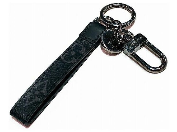 Louis Vuitton Porte Cles Dragonne Monogram Portachiavi Nero - vista 3