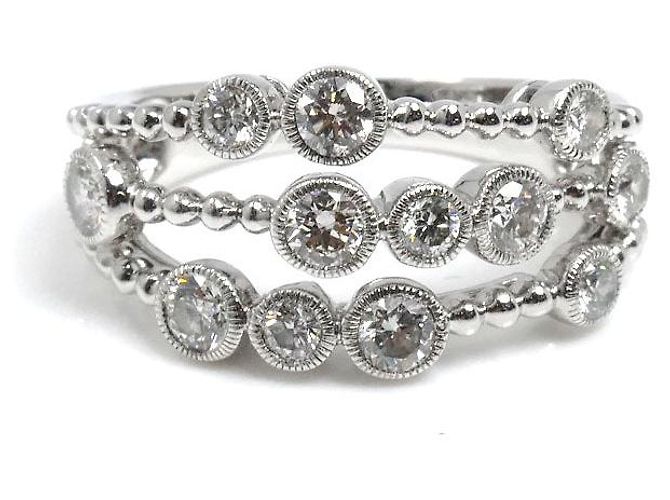 Autre Marque Au750 Weißgold Diamantring Golden - Ansicht 3