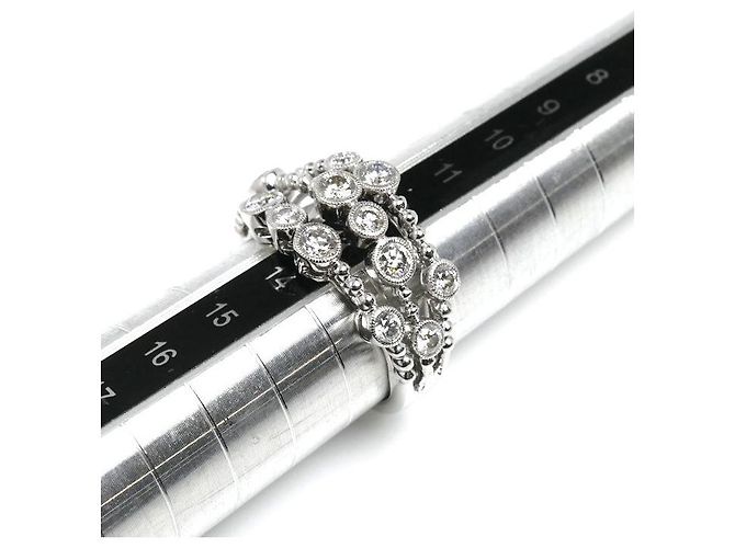 Autre Marque Au750 Weißgold Diamantring Golden - Ansicht 6