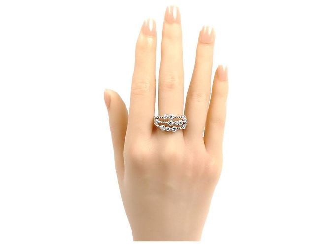 Autre Marque Au750 Weißgold Diamantring Golden - Ansicht 7
