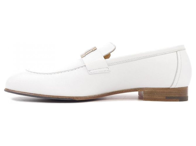 Hermès Sneakers Chevre Hermes Bianco - vista 2
