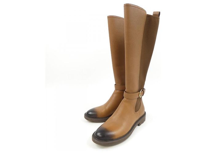 Stivali alti Salvatore Ferragamo Marrone - vista 3