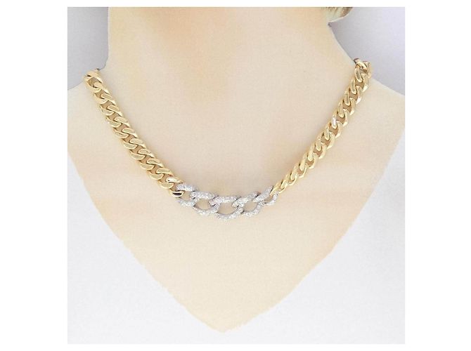 Autre Marque Collana con Diamanti Au750 D'oro - vista 6