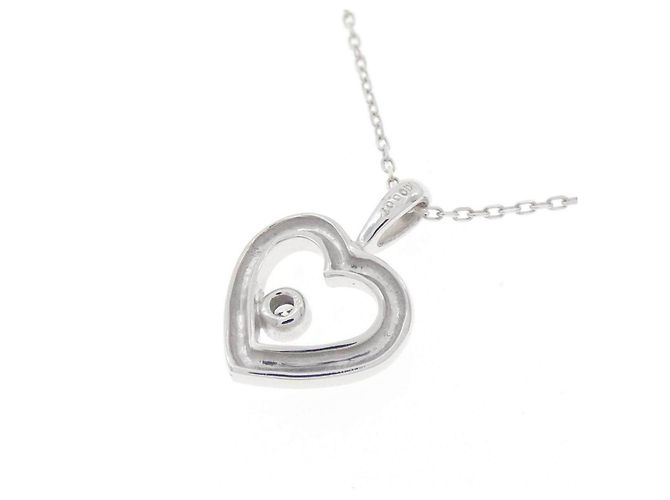 Autre Marque Collana in oro bianco 10K e diamanti Argento - vista 4