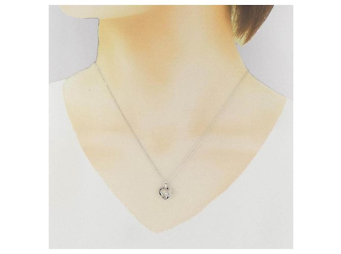Autre Marque Collana in oro bianco 10K e diamanti Argento - vista 6