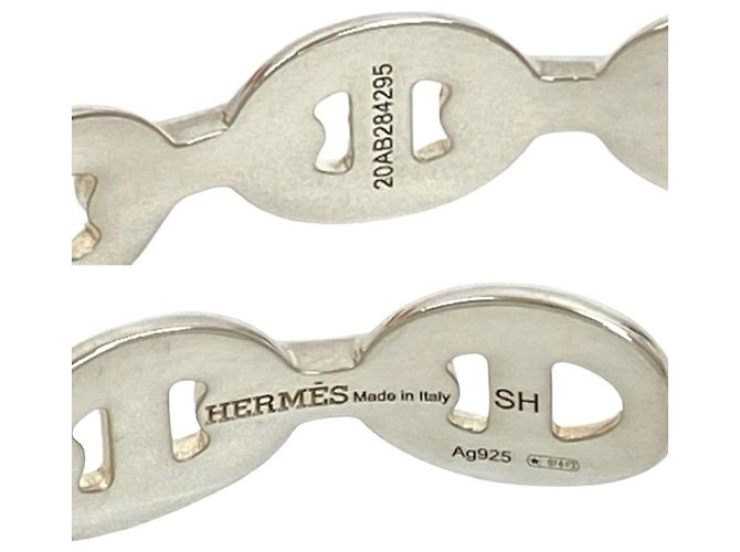 Hermès Bracciale Hermes Anchaine Ag925 Argento - vista 2