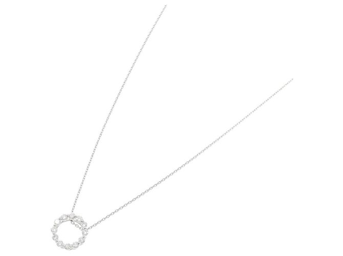 Autre Marque Collana di Diamanti Pt900 Pt850 Argento - vista 2