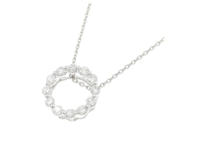 Autre Marque Collana di Diamanti Pt900 Pt850 Argento - vista 3