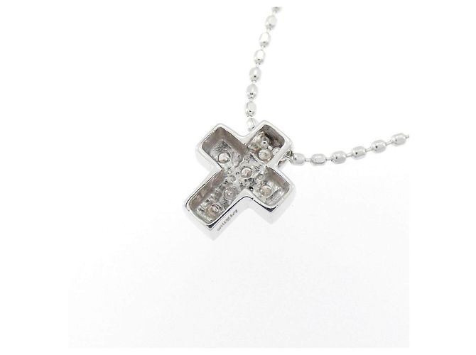 Autre Marque Collana a Croce con Diamanti Au750 Argento - vista 4