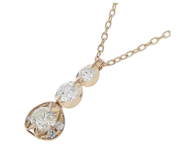 Autre Marque Collana con Diamanti Au750 Rosa - vista 3