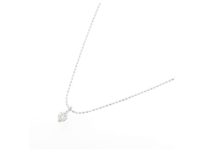 Autre Marque Collar de oro blanco Au750 y diamantes Plata - vista 2