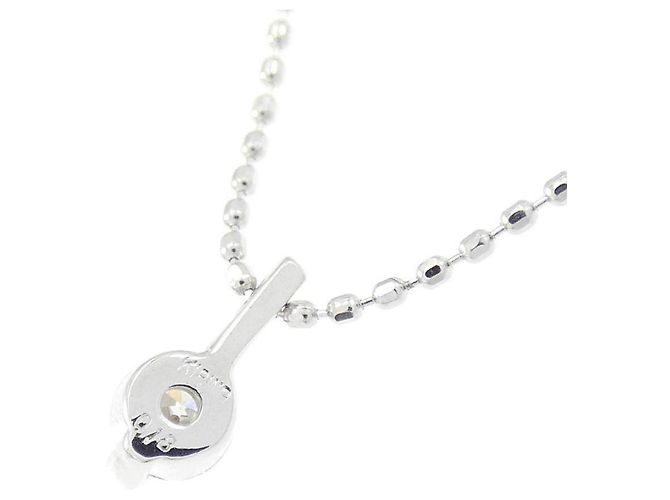 Autre Marque Collar de oro blanco Au750 y diamantes Plata - vista 4