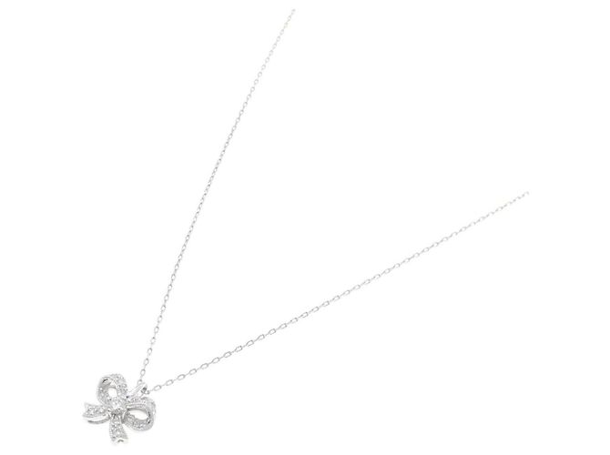 Autre Marque Collana con Diamanti Pt900 Pt850 Argento - vista 2