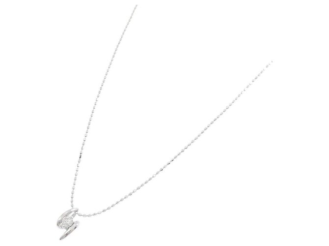 Autre Marque Collana con diamante K14WG Argento - vista 2