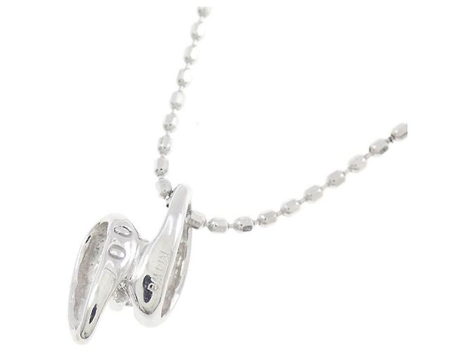 Autre Marque Collana con diamante K14WG Argento - vista 4