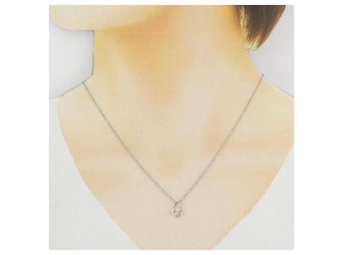 Autre Marque Collana di Diamanti Pt900 Pt850 Argento - vista 6