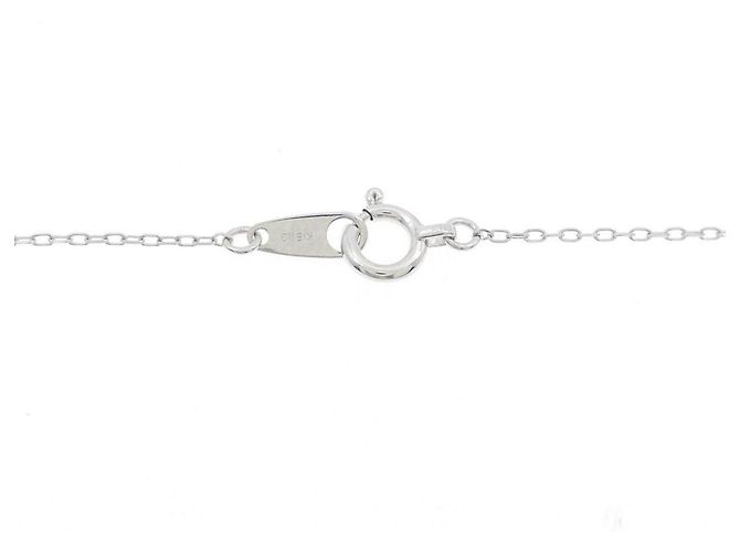 Autre Marque Collana Cross Diamond in Au750 Argento - vista 5