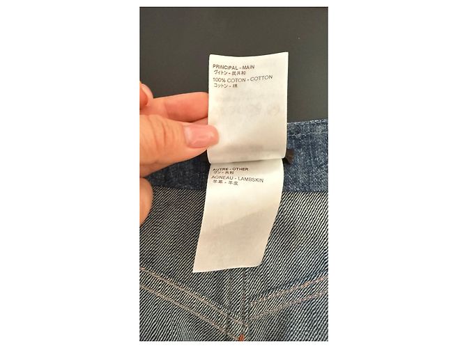 Minifalda de denim Monogram Louis Vuitton Azul - vista 11