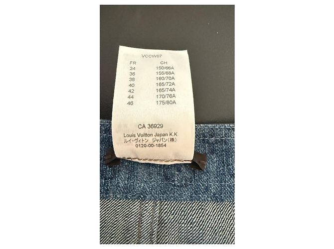 Minifalda de denim Monogram Louis Vuitton Azul - vista 12