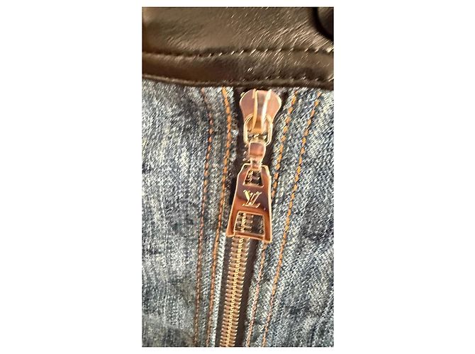 Minifalda de denim Monogram Louis Vuitton Azul - vista 7