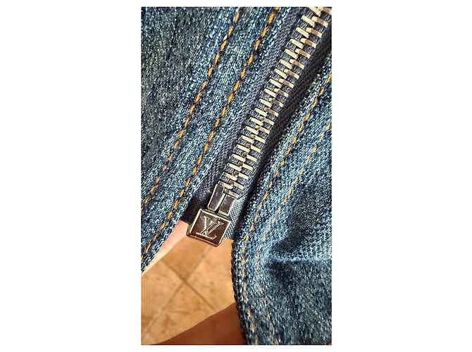 Minifalda de denim Monogram Louis Vuitton Azul - vista 9
