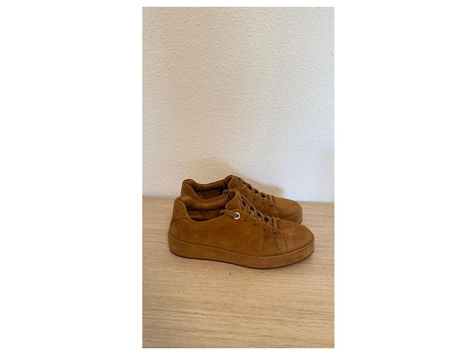 Sneakers in suede marrone Loro Piana - vista 2