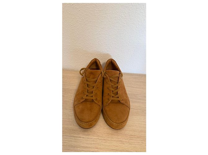 Sneakers in suede marrone Loro Piana - vista 4