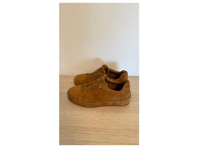 Sneakers in suede marrone Loro Piana - vista 6