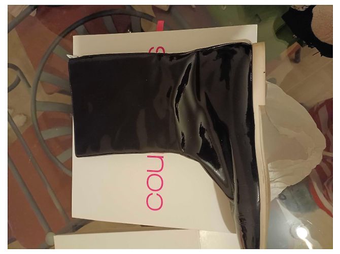 Courreges Courrèges Botas Altas de Charol Negro - vista 3