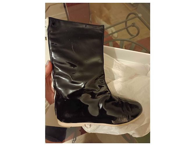 Courreges Courrèges Botas Altas de Charol Negro - vista 9