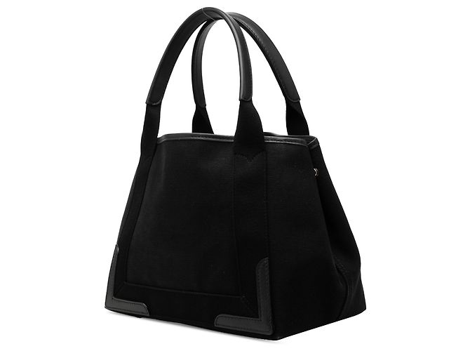 Tote Balenciaga Black Canvas Navy Cabas Tote S Nero - vista 2