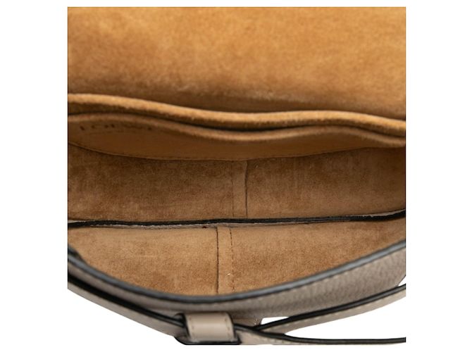 LOEWE Borsa a tracolla mini in pelle marrone Gate Beige - vista 4
