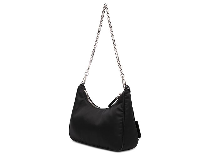Borsa Prada Black Saffiano Trimmed Re Nylon Re Edition 2005 Nero - vista 2