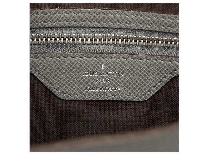 Louis Vuitton Gray Taiga Roman MM Marrone - vista 5